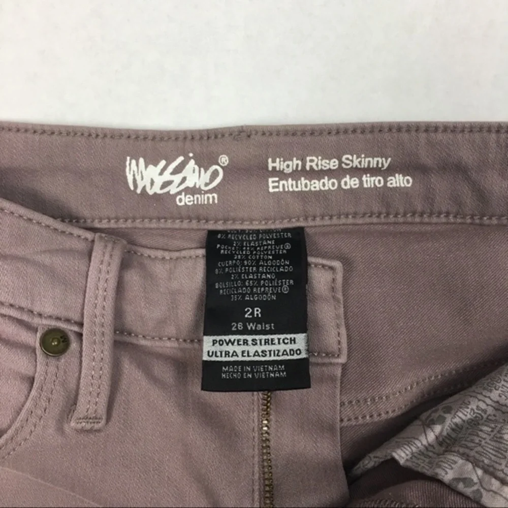 Mossimo Distressed Lilac High Rise‎ Skinny Jean